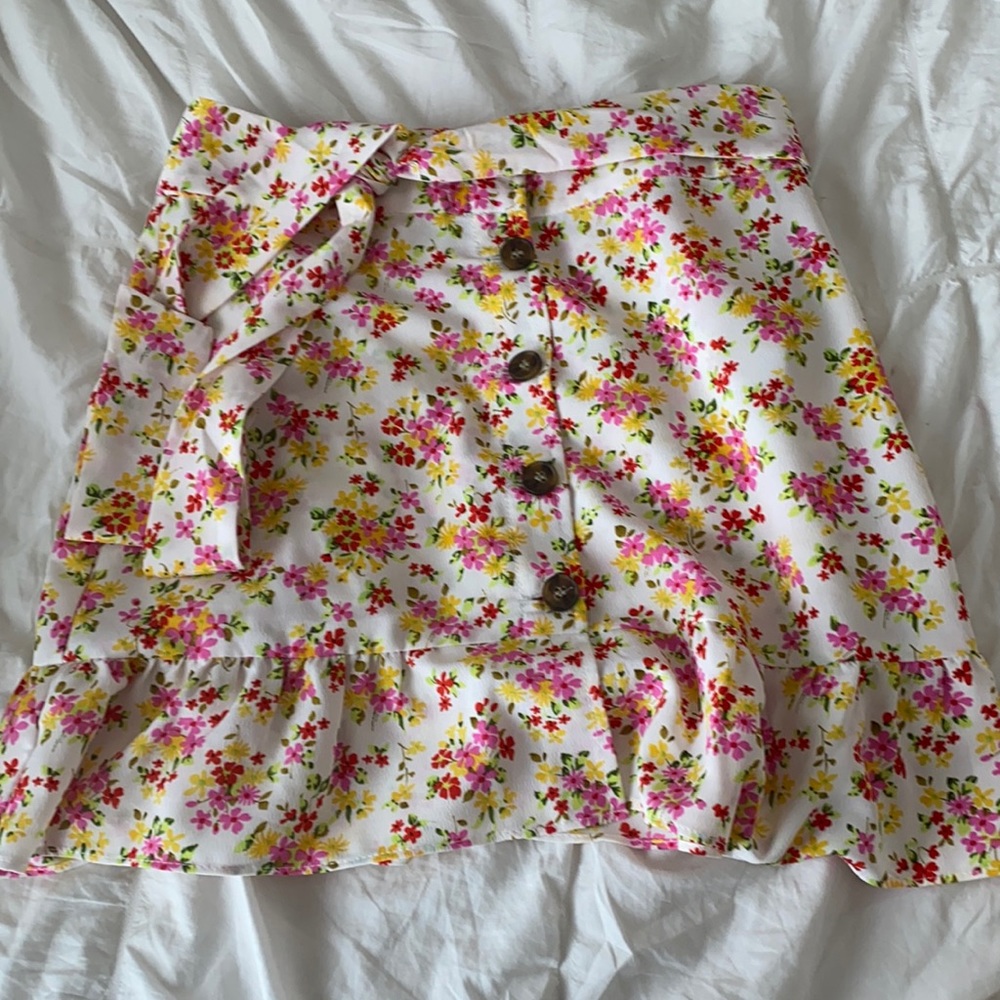 top shop floral skirt